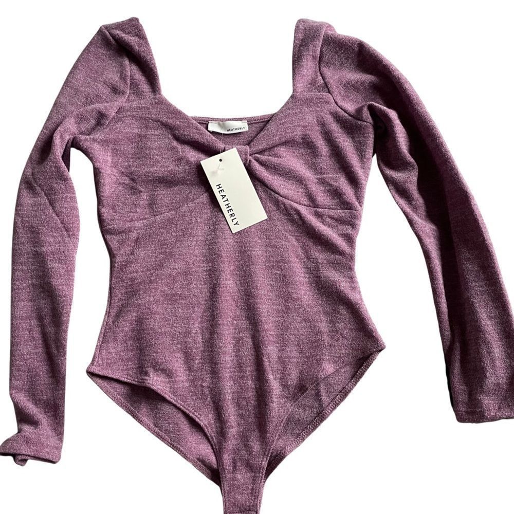 🆕Heatherly purple bodysuit